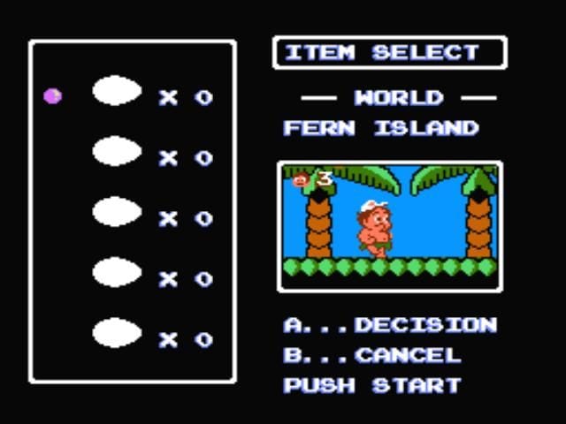 Adventure Island II gameplay screenshot