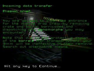 Alien Trilogy gameplay screenshot