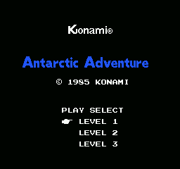 Antarctic Adventure gameplay screenshot