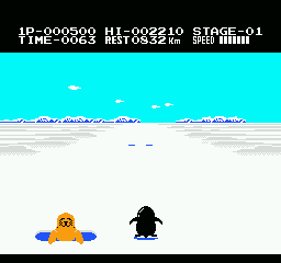 Antarctic Adventure gameplay screenshot
