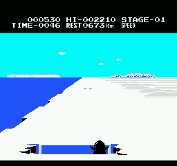 Antarctic Adventure gameplay screenshot
