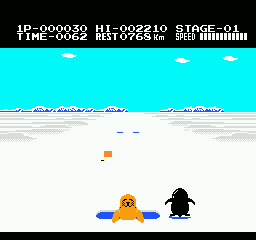 Antarctic Adventure gameplay screenshot
