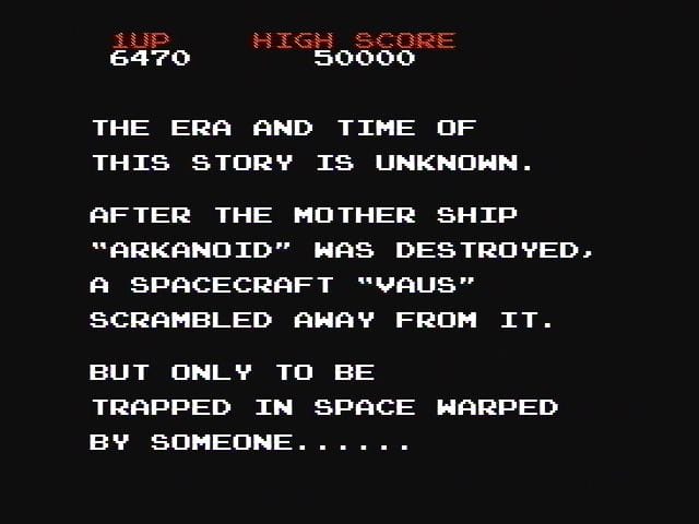 Arkanoid gameplay screenshot