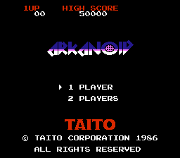 Arkanoid gameplay screenshot