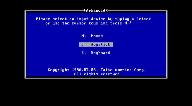 Arkanoid gameplay screenshot