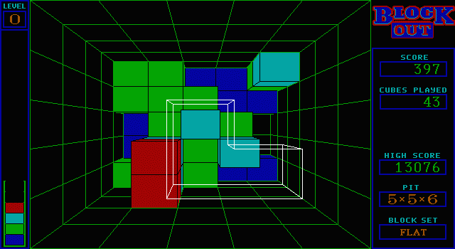 Blockout gameplay screenshot