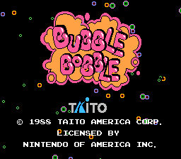 Bubble Bobble gameplay screenshot