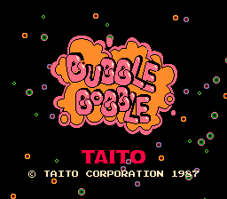 Bubble Bobble gameplay screenshot