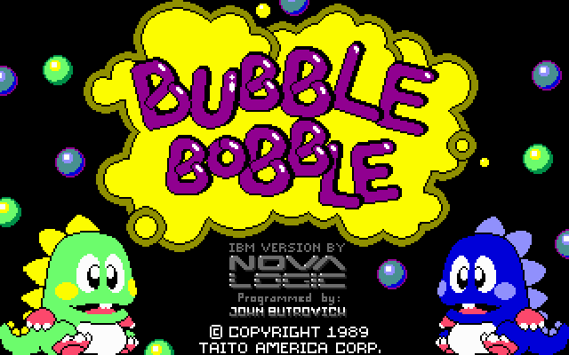 Bubble Bobble gameplay screenshot