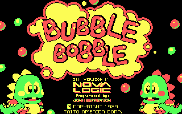 Bubble Bobble gameplay screenshot