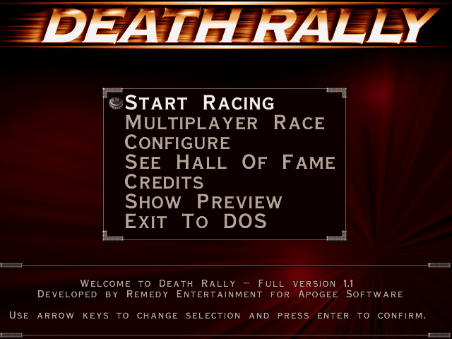 Death Rally gameplay screenshot