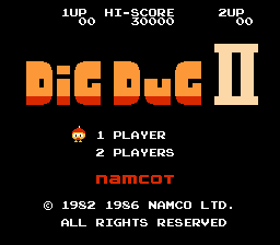Dig Dug II gameplay screenshot