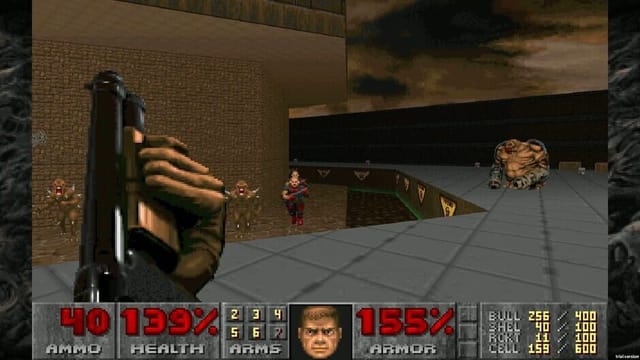 DOOM II gameplay screenshot