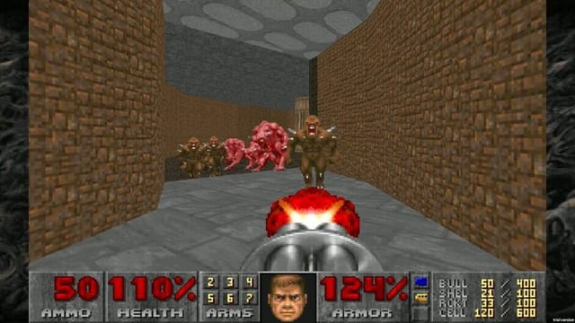 DOOM II gameplay screenshot