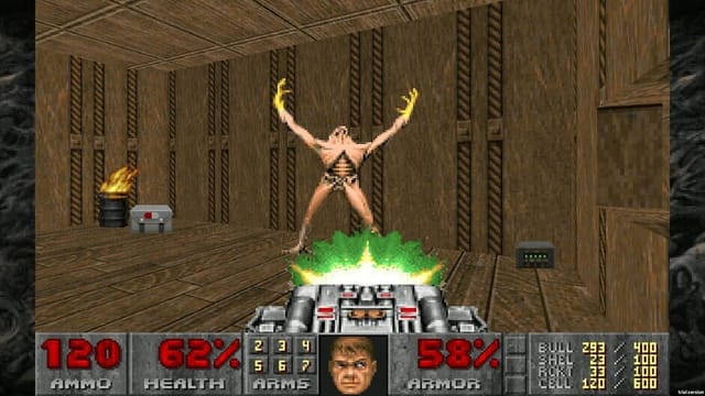 DOOM II gameplay screenshot