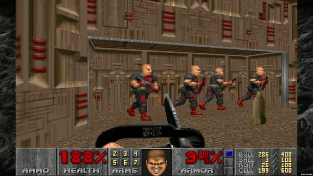 DOOM II gameplay screenshot