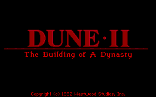 Dune II: The Building of a Dynasty gameplay screenshot