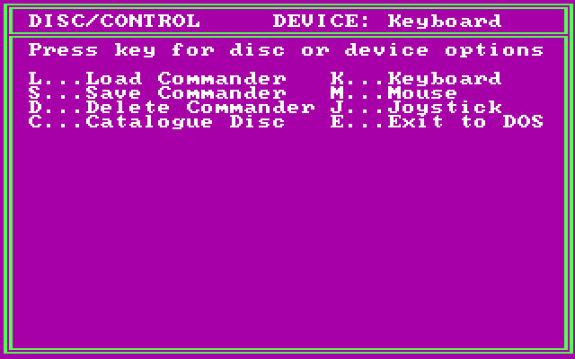 Elite gameplay screenshot