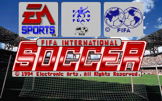 FIFA International Soccer gameplay screenshot