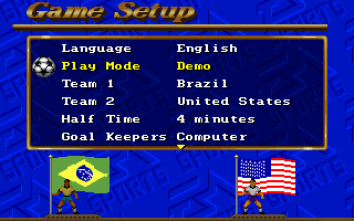 FIFA International Soccer gameplay screenshot