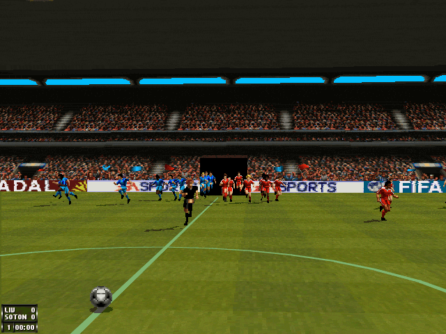 FIFA 96 gameplay screenshot