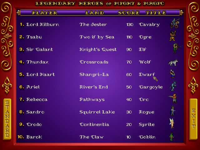 Heroes of Might and Magic gameplay screenshot