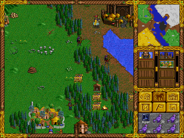 Heroes of Might and Magic gameplay screenshot