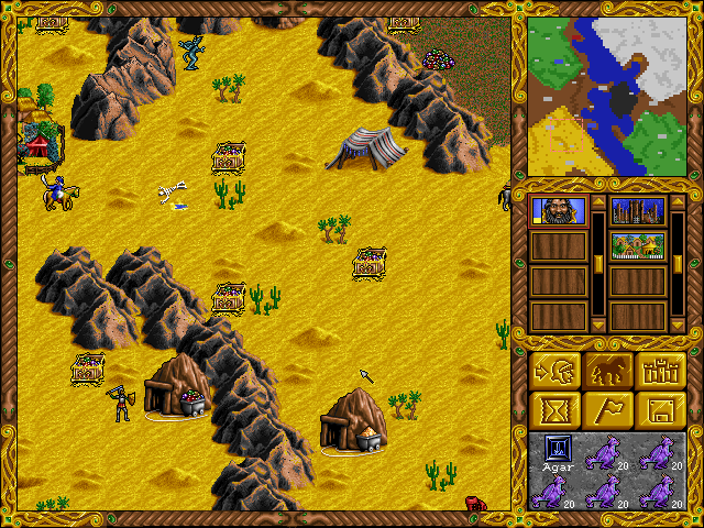 Heroes of Might and Magic gameplay screenshot