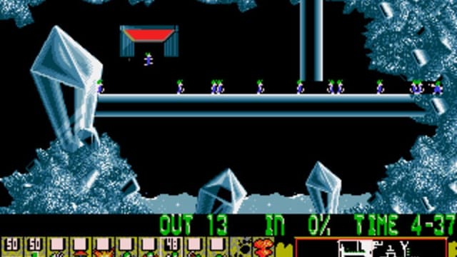 Lemmings gameplay screenshot