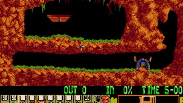 Lemmings gameplay screenshot