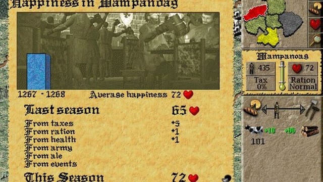 Lords of the Realm II gameplay screenshot