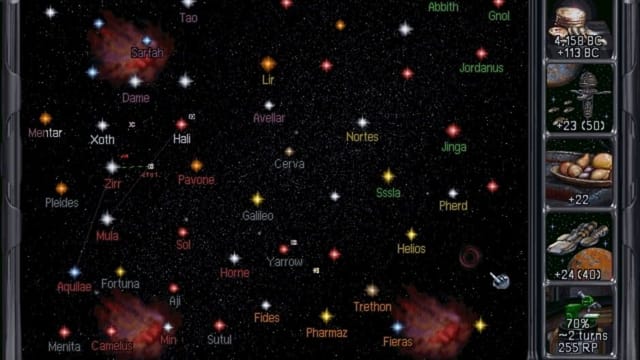 Master of Orion II: Battle at Antares gameplay screenshot