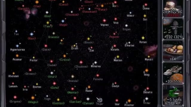 Master of Orion II: Battle at Antares gameplay screenshot