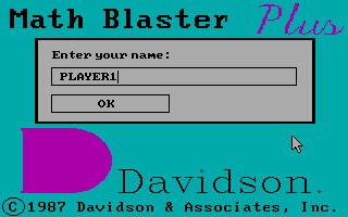 Math Blaster Plus! gameplay screenshot
