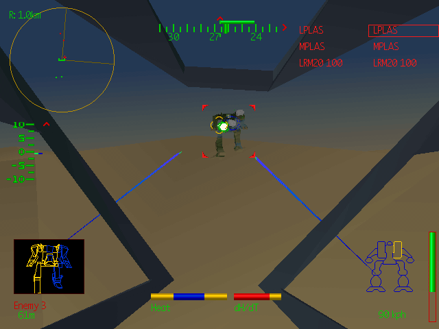 MechWarrior 2: 31st Century Combat gameplay screenshot