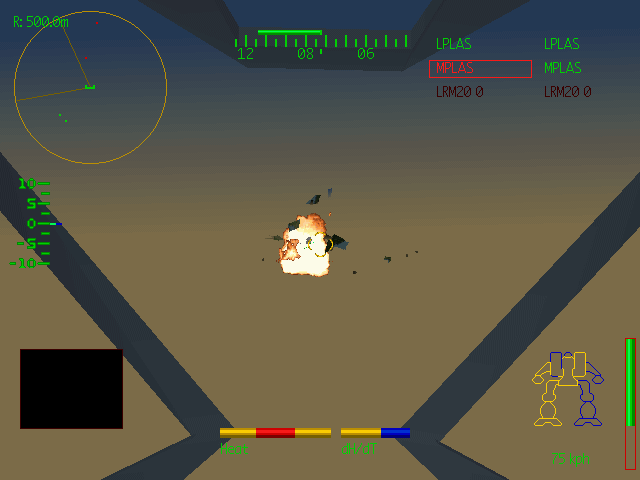 MechWarrior 2: 31st Century Combat gameplay screenshot