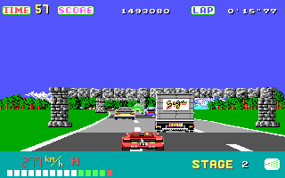 OutRun gameplay screenshot