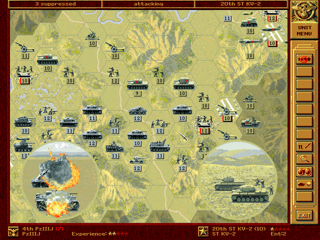 Panzer General gameplay screenshot