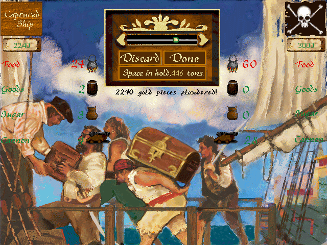 Pirates! Gold gameplay screenshot