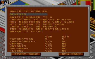 Populous gameplay screenshot