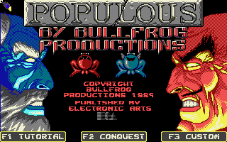 Populous gameplay screenshot
