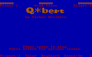 Q*bert gameplay screenshot