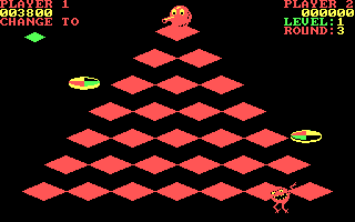 Q*bert gameplay screenshot