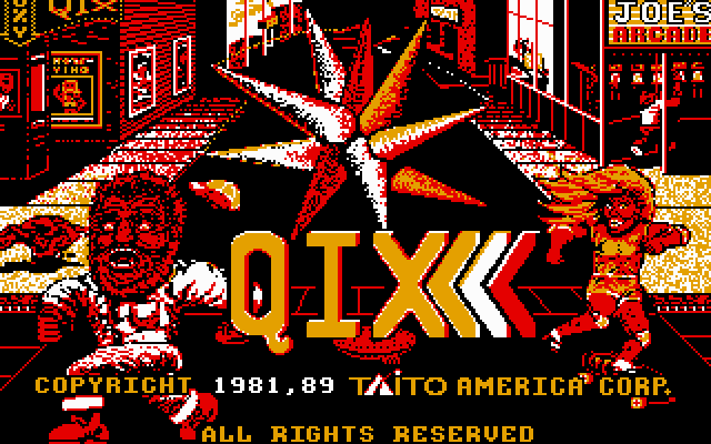 QIX gameplay screenshot