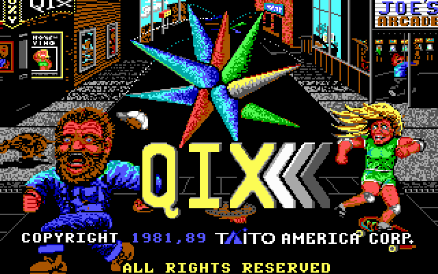 QIX gameplay screenshot