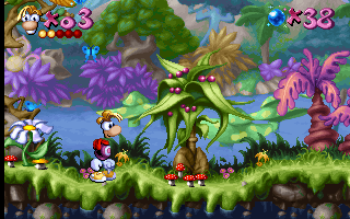 Rayman gameplay screenshot