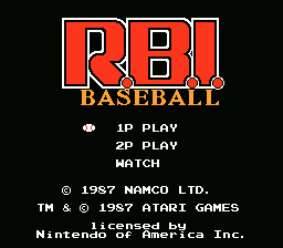 R.B.I. Baseball gameplay screenshot