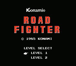 Road Fighter gameplay screenshot