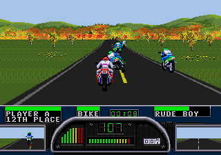 Road Rash II gameplay screenshot