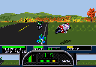 Road Rash II gameplay screenshot